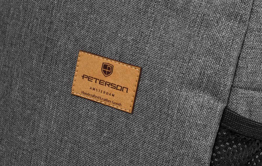 materiałowy plecak sportowy z uchwytem na bidon - peterson
