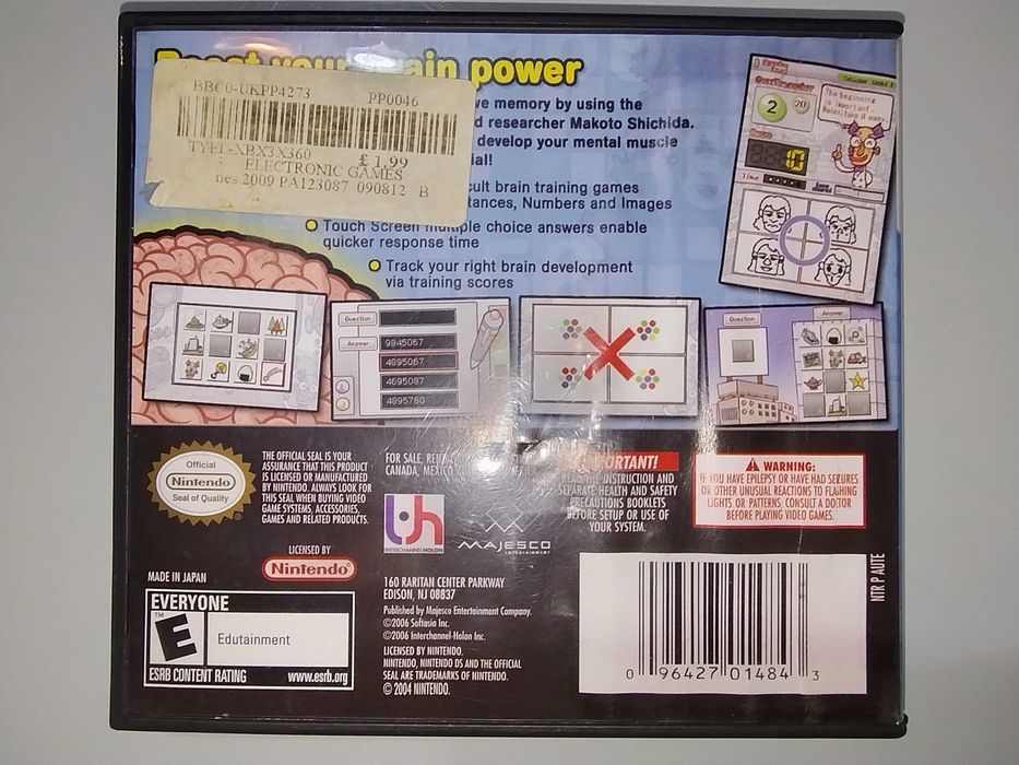 Brain Boost Gamma Wave - Nintendo DS