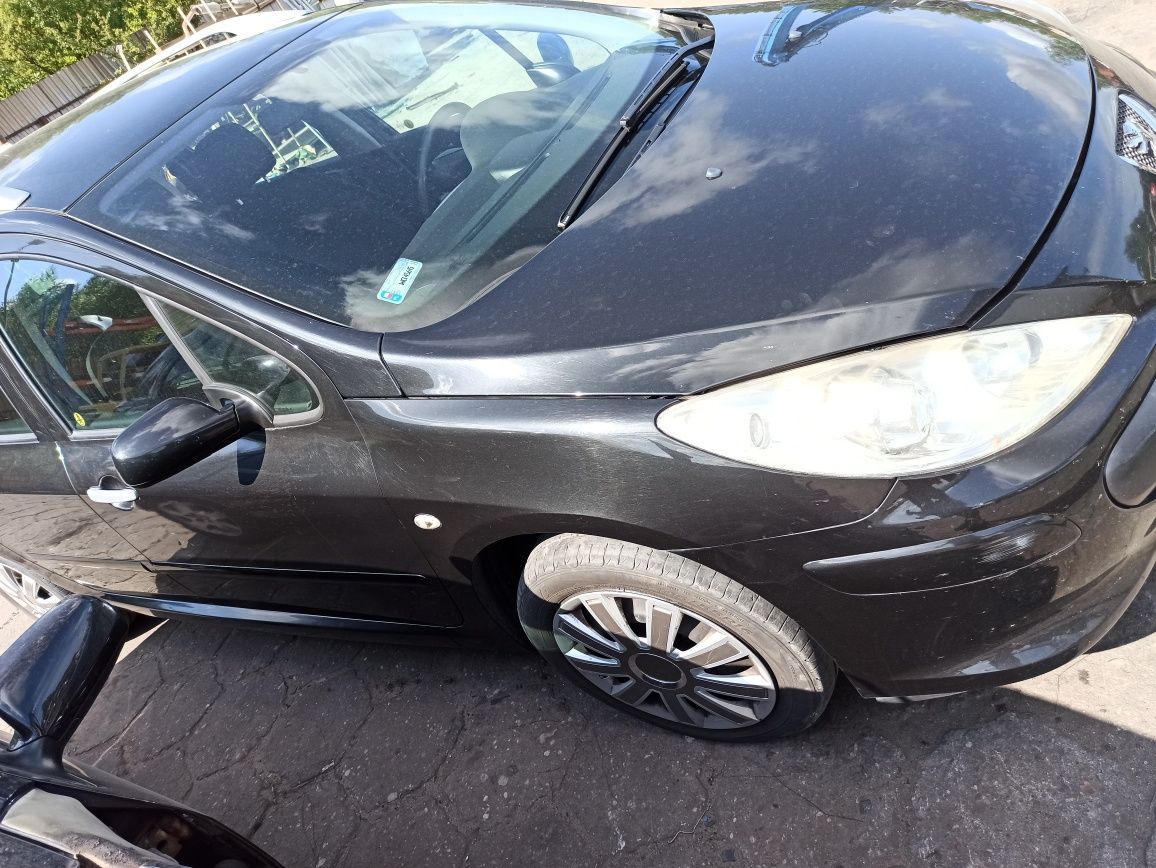Peugeot 307sw lift 2007 exld zderzak maska błotniki pas przód lampy