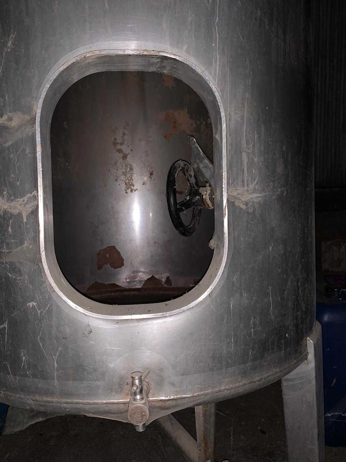 Cuba de aço inox 1000LT