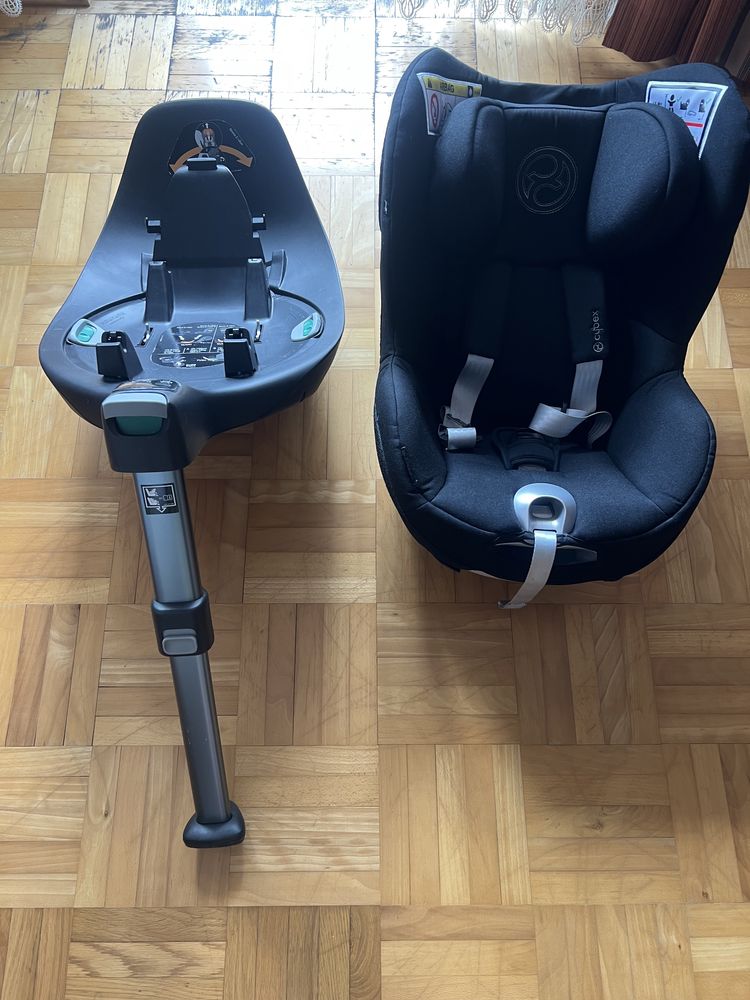 Cybex fotelik sirona z i-size plus deep black + Cybex baza z i-size