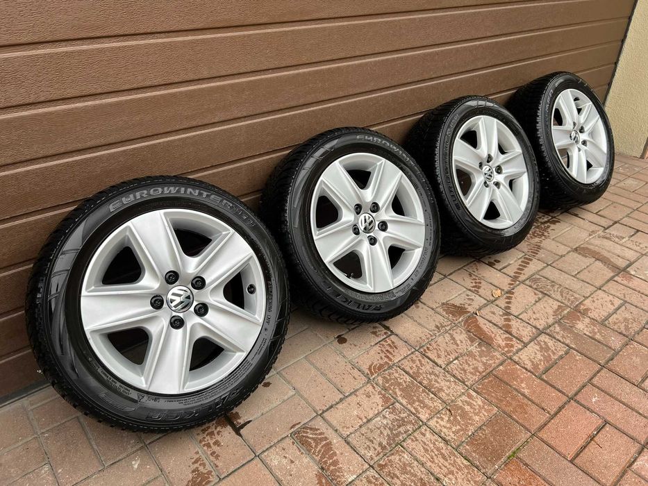 Koła zimowe 5x112 FALKEN 205/55 R16 VW Golf Opony Felgi