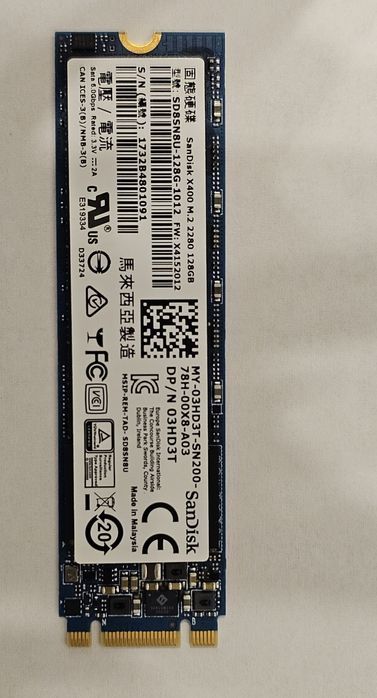 Dyski SSD m2 pojemności 128 Gb rozmiar: 2230 i 2280