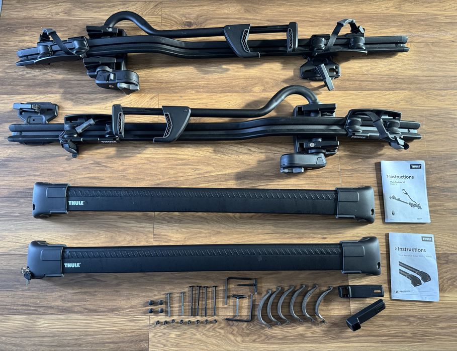 Bagażnik rowerowy Thule WingBar Edge BLACK +2 razy Thule ProRide BLACK