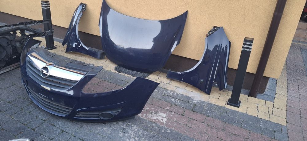 Kompletny przód zderzak lampy opel corsa D Z20Z