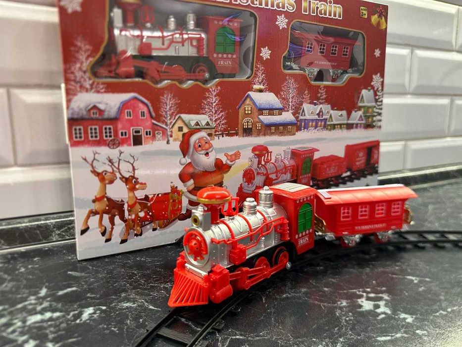 Залізна дорога на Миколая під ялинку. Світло, звук