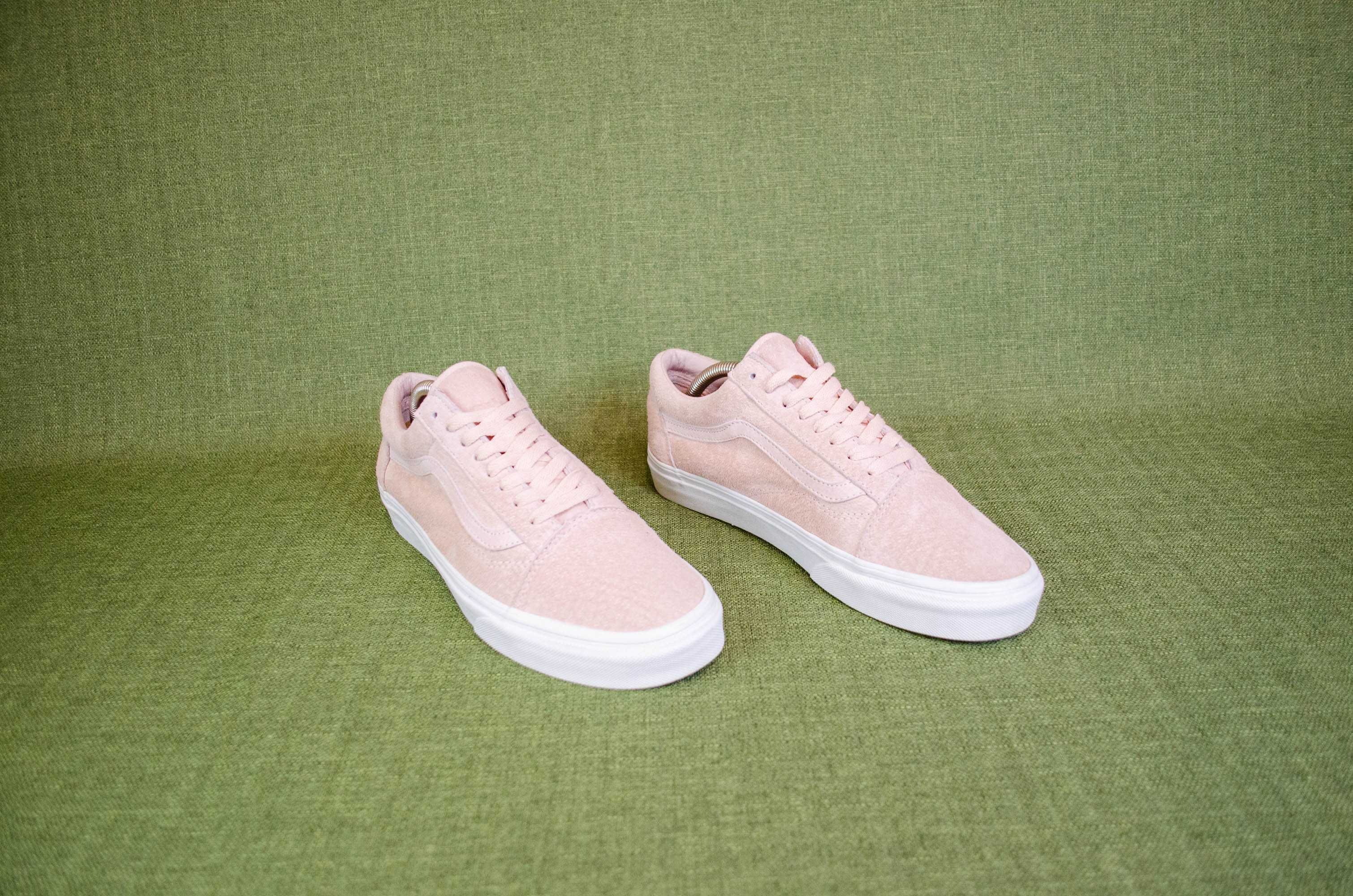 Vans Old Skool Розовые Кожаные Кеды Оригинал! Размер 40 26 см