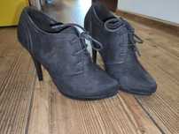 NOWE buty szpilki Graceland r. 38 8cm 10cm brązowe