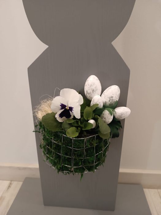 Zając drewniany ozdobny