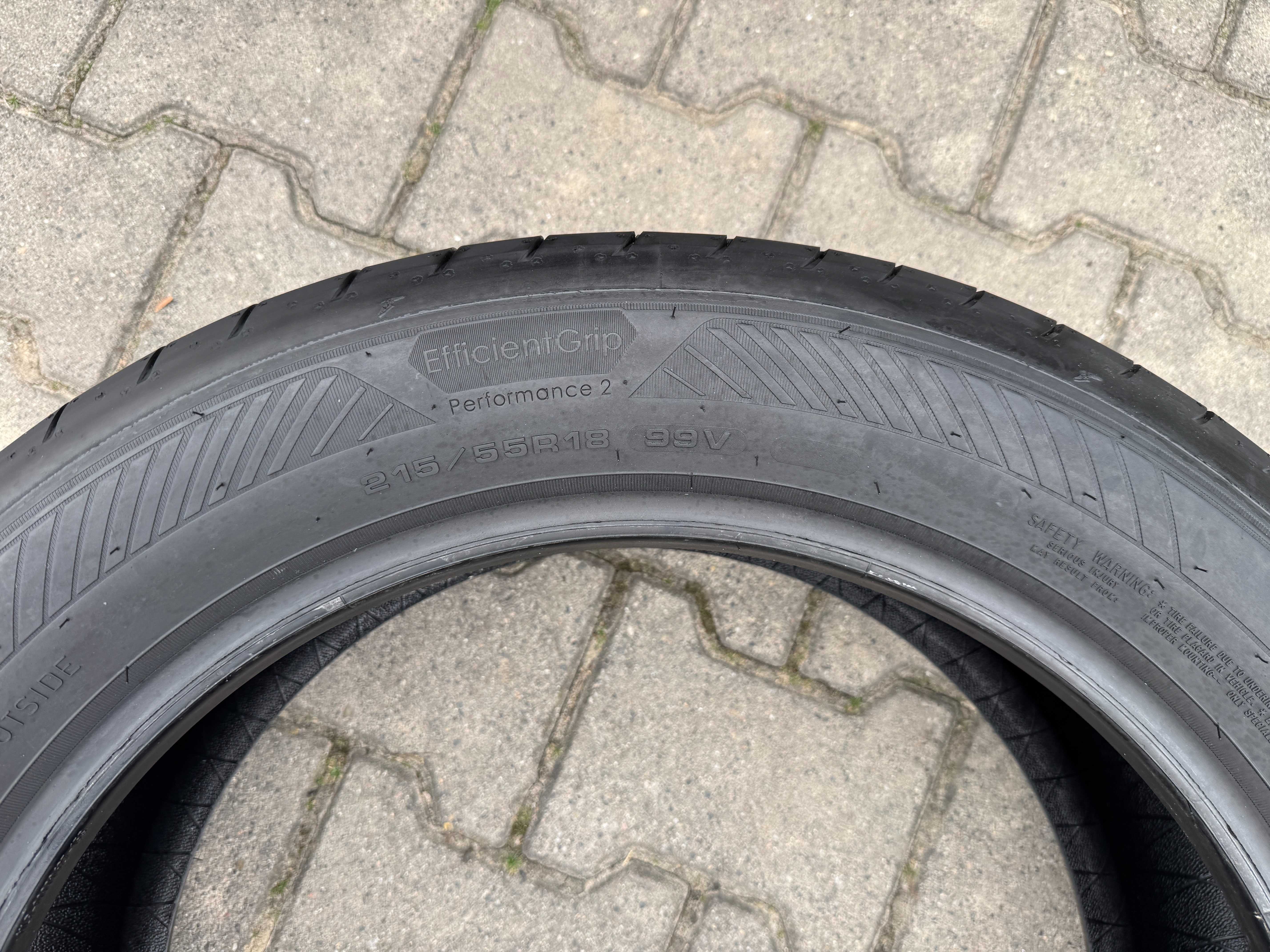 4x Nowe opony letnie 215/55r18 99V XL GOODYEAR Performance 2 (2024r)