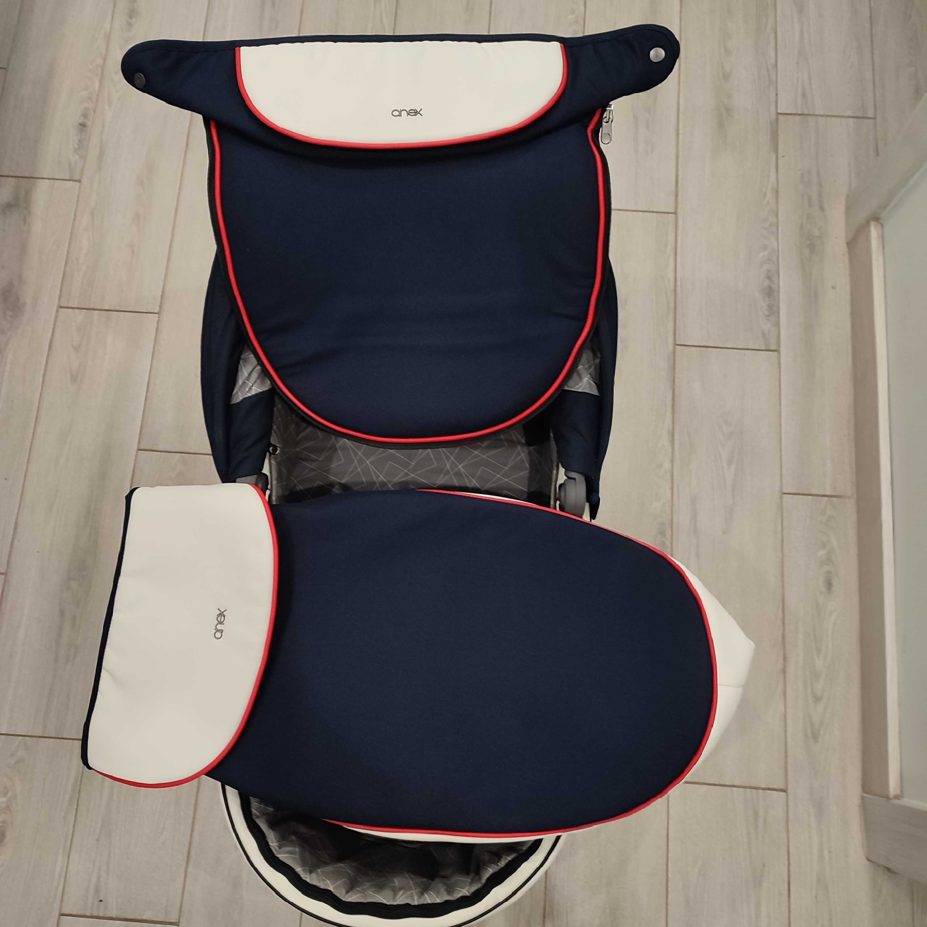 Wózek Anex Sport Gondola + Spacerówka + Adaptery + Dodatki