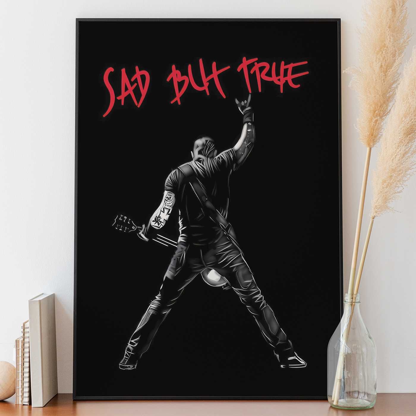 James Hatfield Metallica PLAKAT A3 Vintage - GRATIS