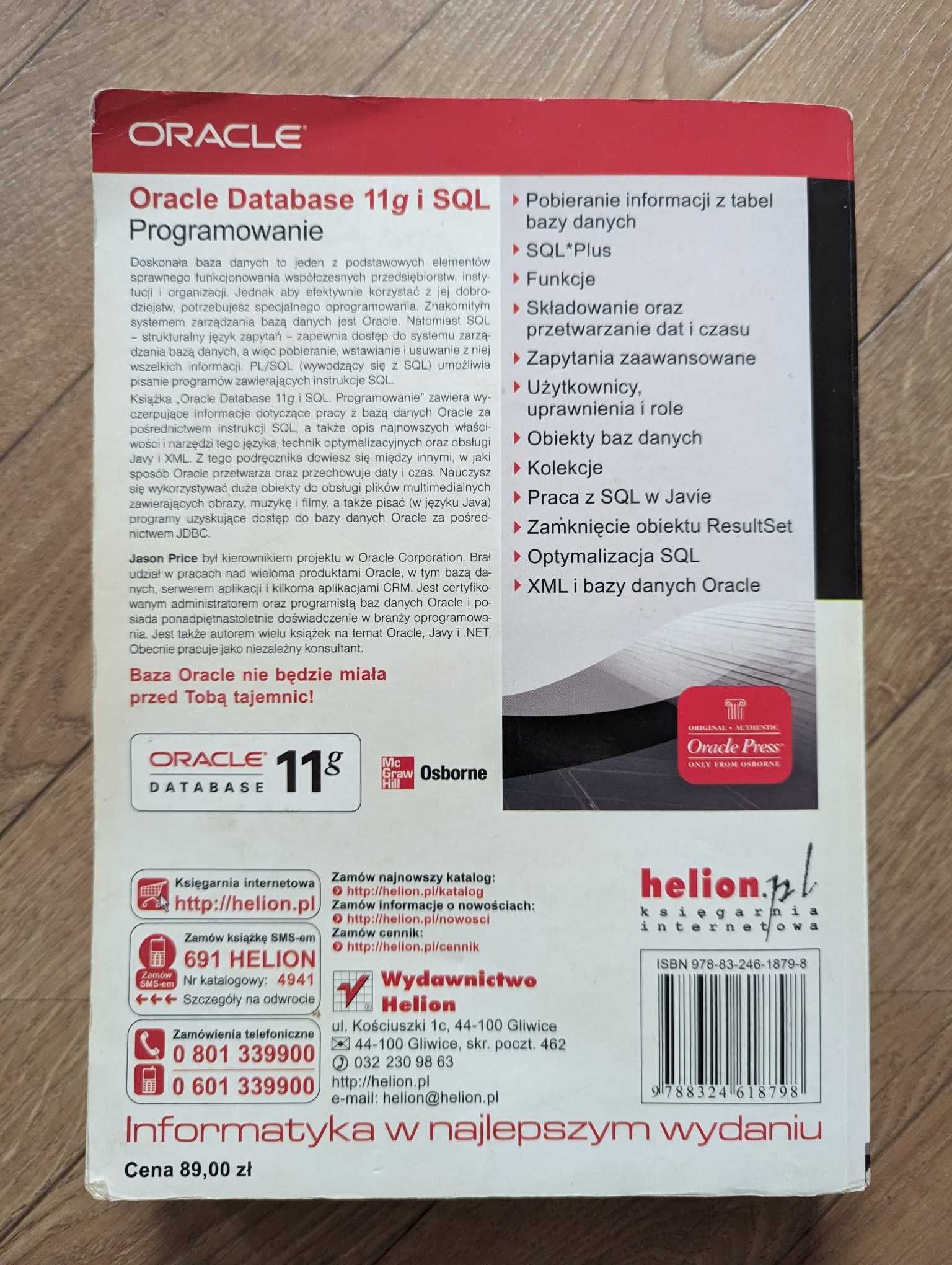 Oracle Databse 11g i SQL programowanie