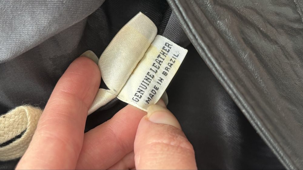 Вінтажні штани з натуральної шкіри made in Brazil