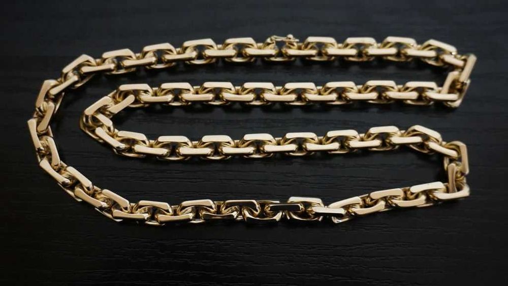 NOWY ZŁOTY Łańcuszek - Kuty Łańcuch Ankier - 80G