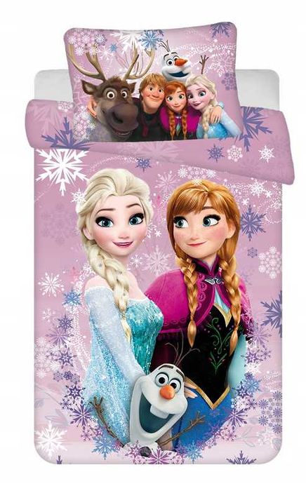 Frozen kraina lodu pościel dziecięca 100x135 do łóżeczka bawełniana