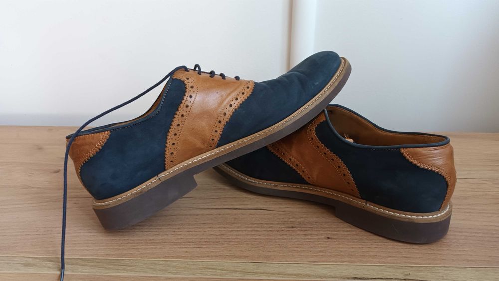 Włoskie półbuty skóra