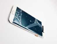 LCD Wyświetlacz Ramka Biały Samsung Galaxy S6 Edge GH97-1716.2B [ORG]