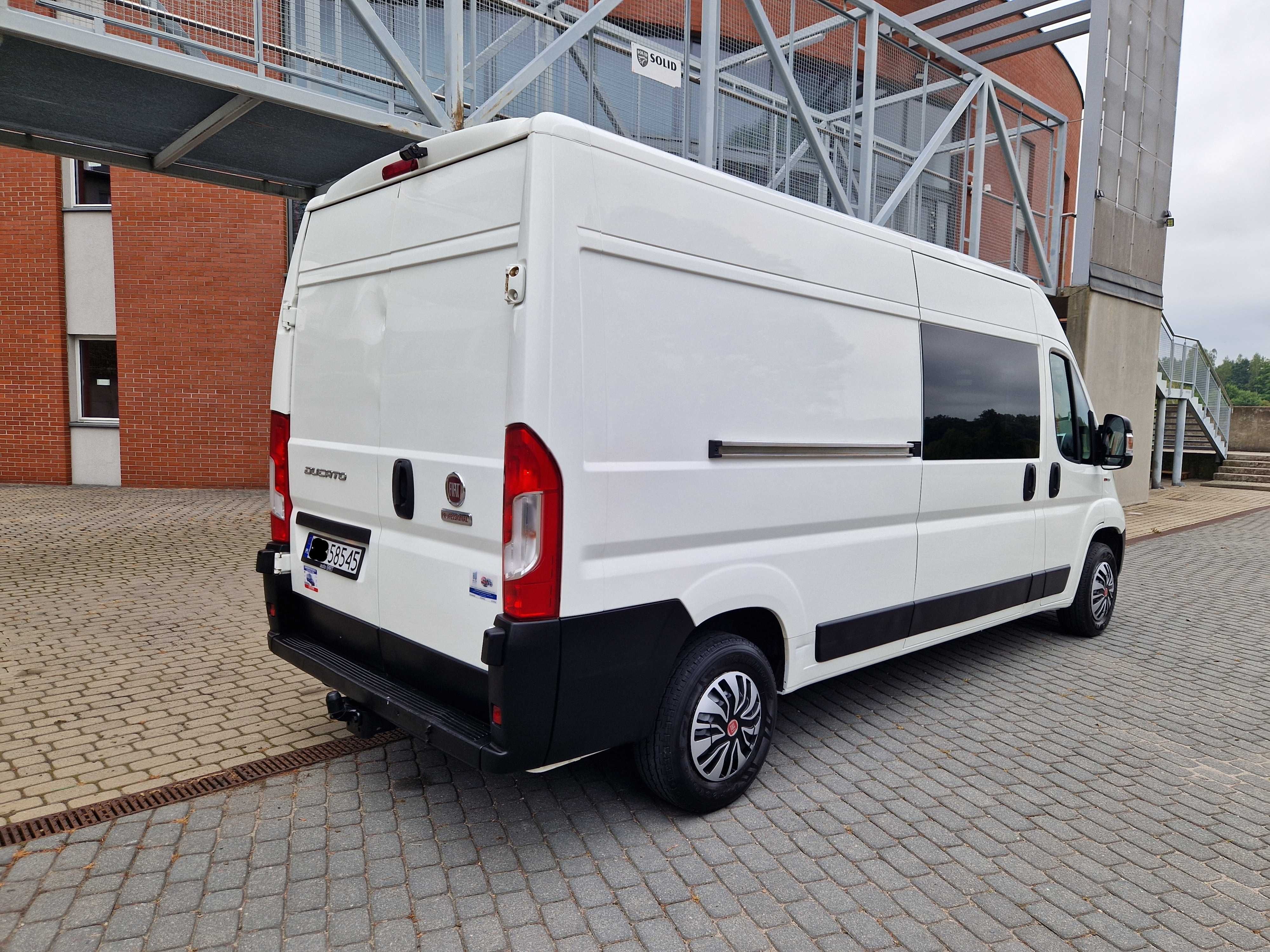 Fiat Ducato Furgon L3H2 6 7 Brygadówka Hak F-Vat 23% master Leasing