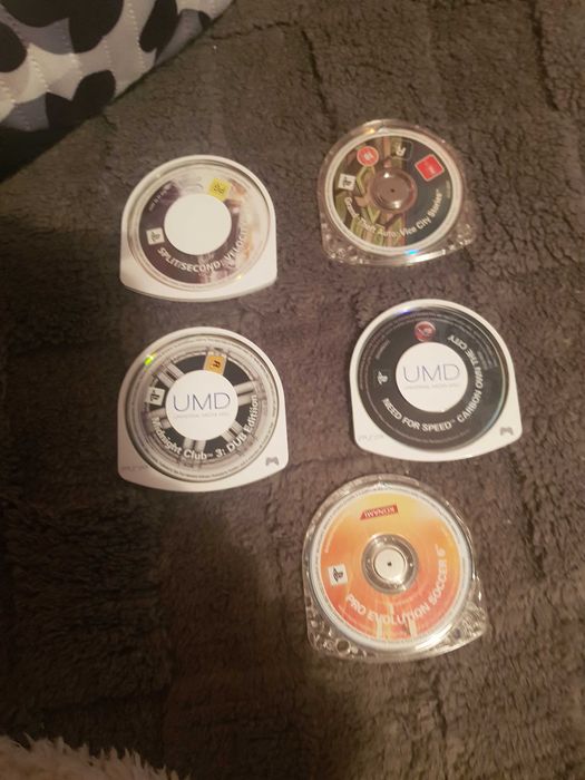 Bolsa e 5 Jogos para PSP Portátil Sony