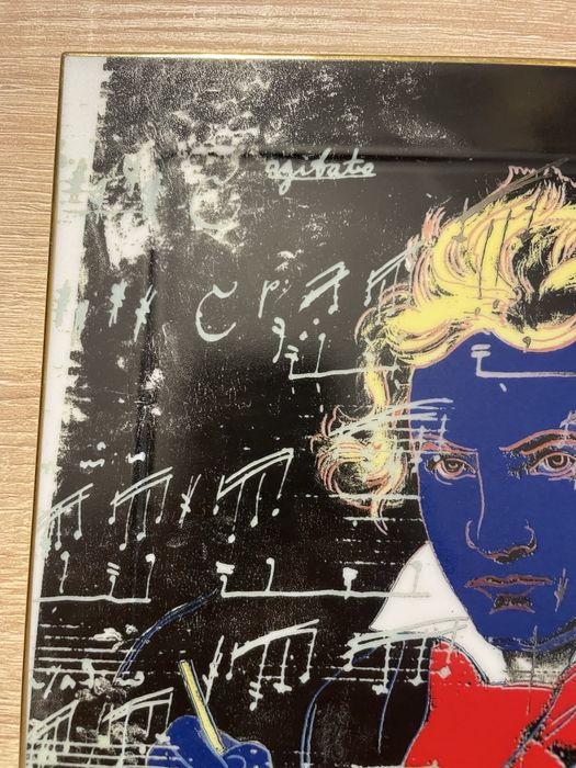 Porcelanowy obraz Andy Warhol Beethoven limitowany unikat