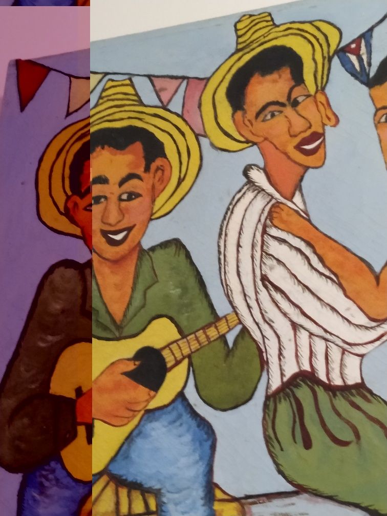 Óleo em tela arte cubana