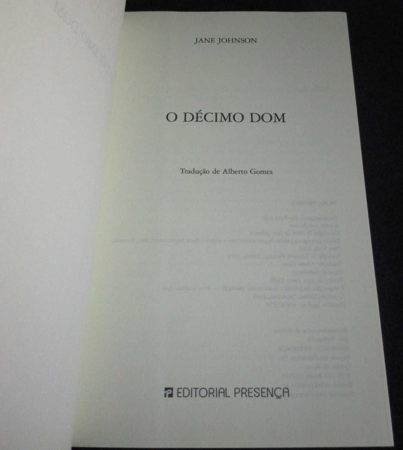 Livro O Décimo Dom Jane Johnson