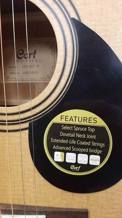 Acústica Eletrificada Cort AF 515 CE OP nova p/ estrear envio.