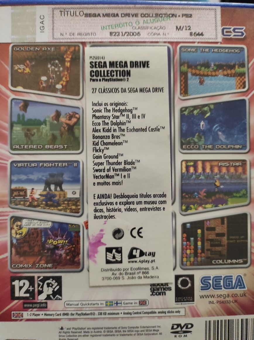 PS2 mega drive collection