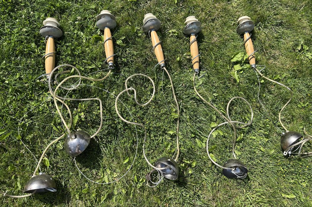Lampa wisząca z kloszem 5szt