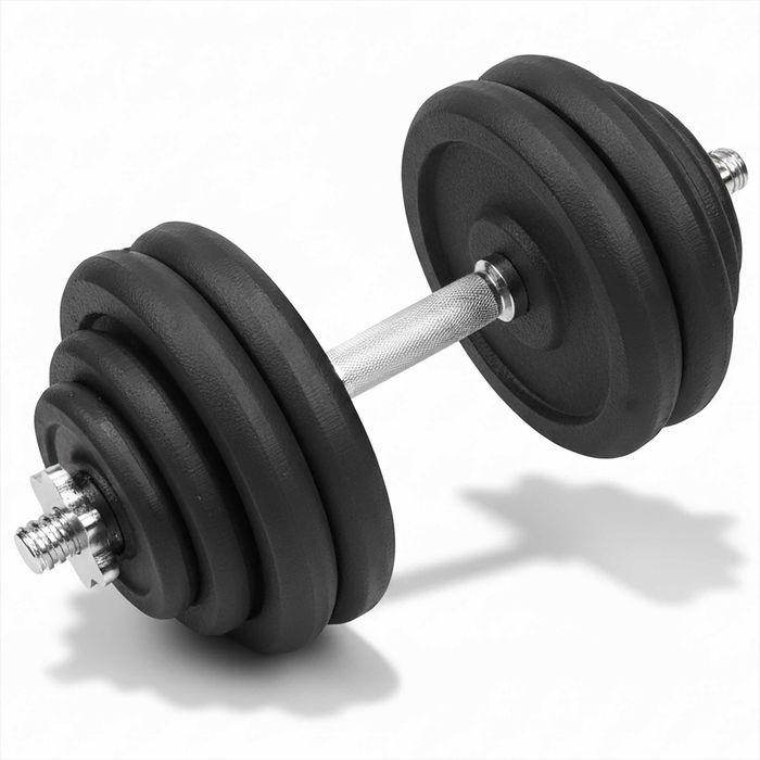 HANTLE ŻELIWNE 2x30 kg gryf Talerze zestaw 60kg