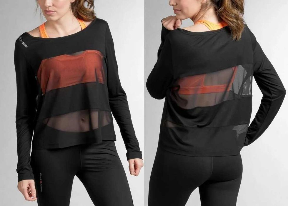REEBOK Dance Mesh Bluzka Damska M Oryginalna Super Stan Koszulka