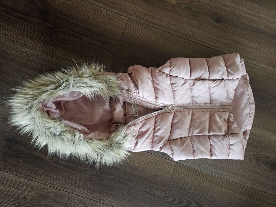 H&M bezrękawnik, kamizelka odpinany kaptu 2-4 lata, 98-104 cm