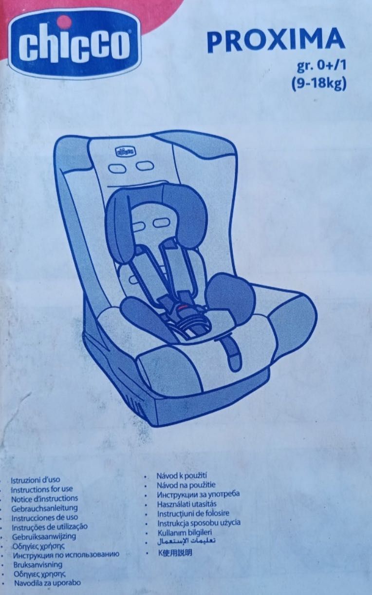 Nowy fotelik Chicco Proxima 0-18kg