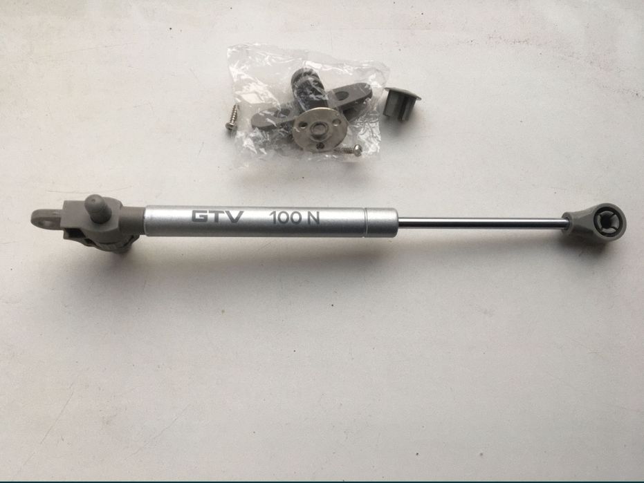 Газліфт з доводчиком  сірий. Польський, якісний