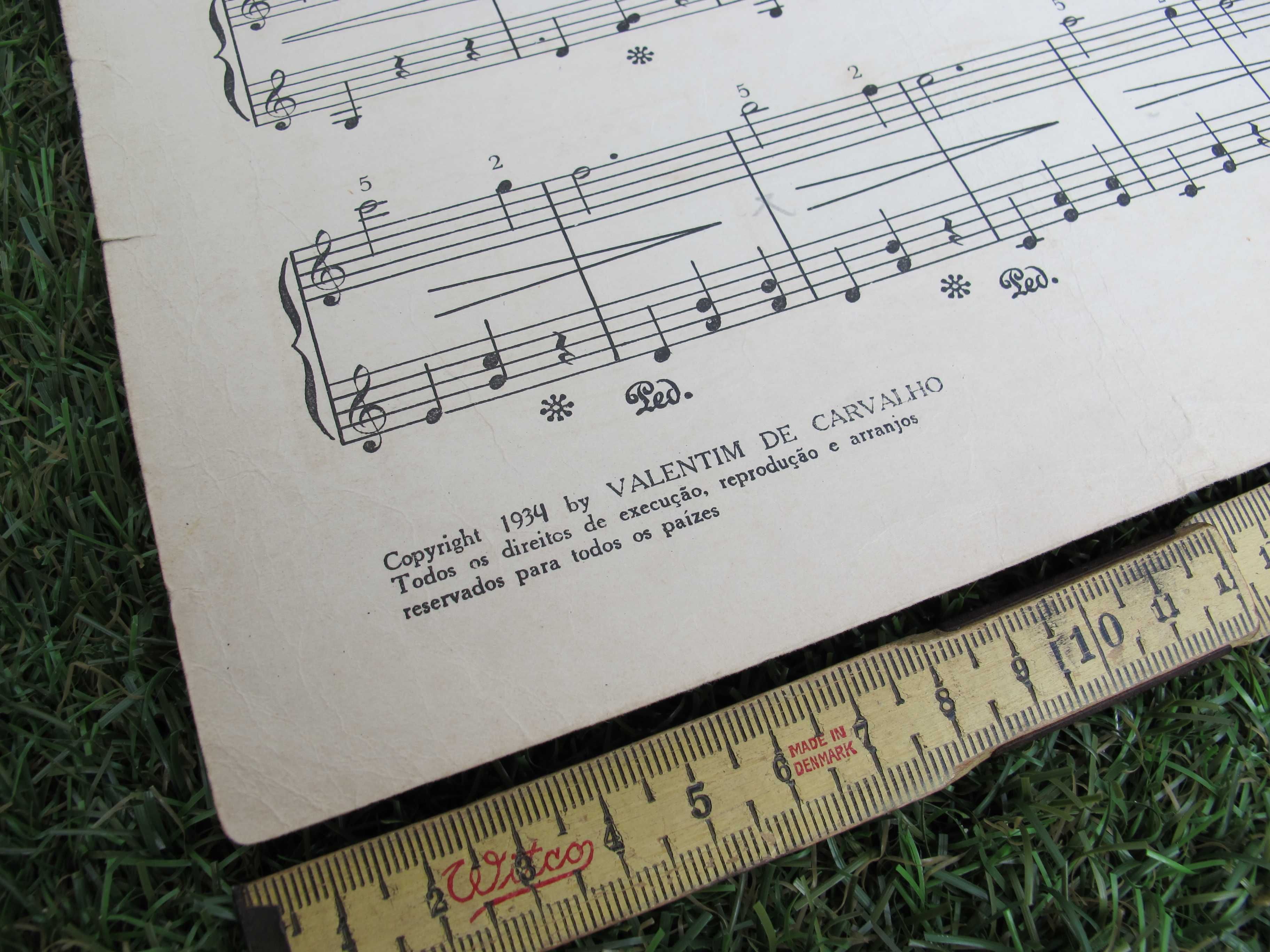 Partitura Musical Infantil Antiga - Valsa das Bonecas