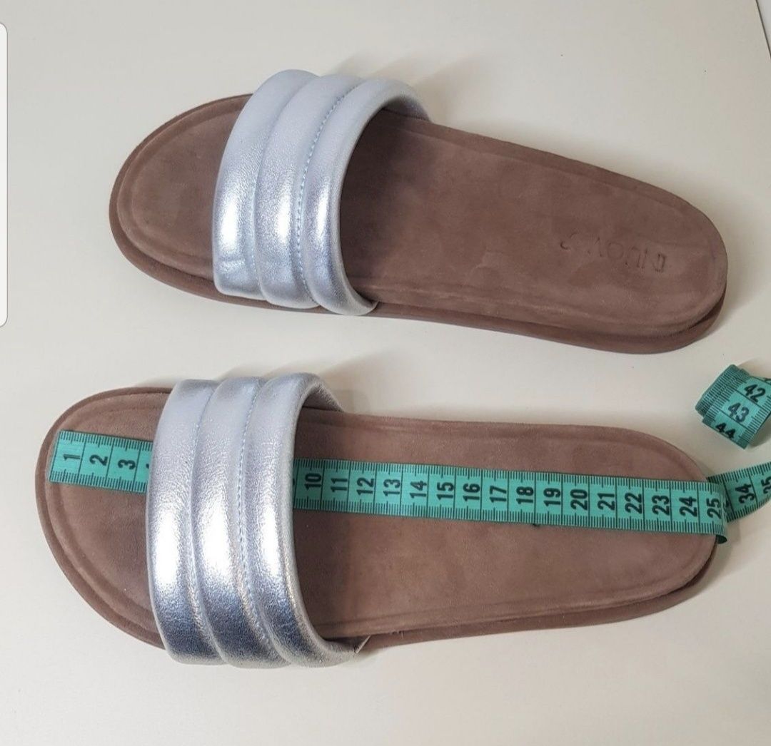 Шлепанцы кожаные inuovo новые пантолеты сандалии мюли сланцы 38 размер