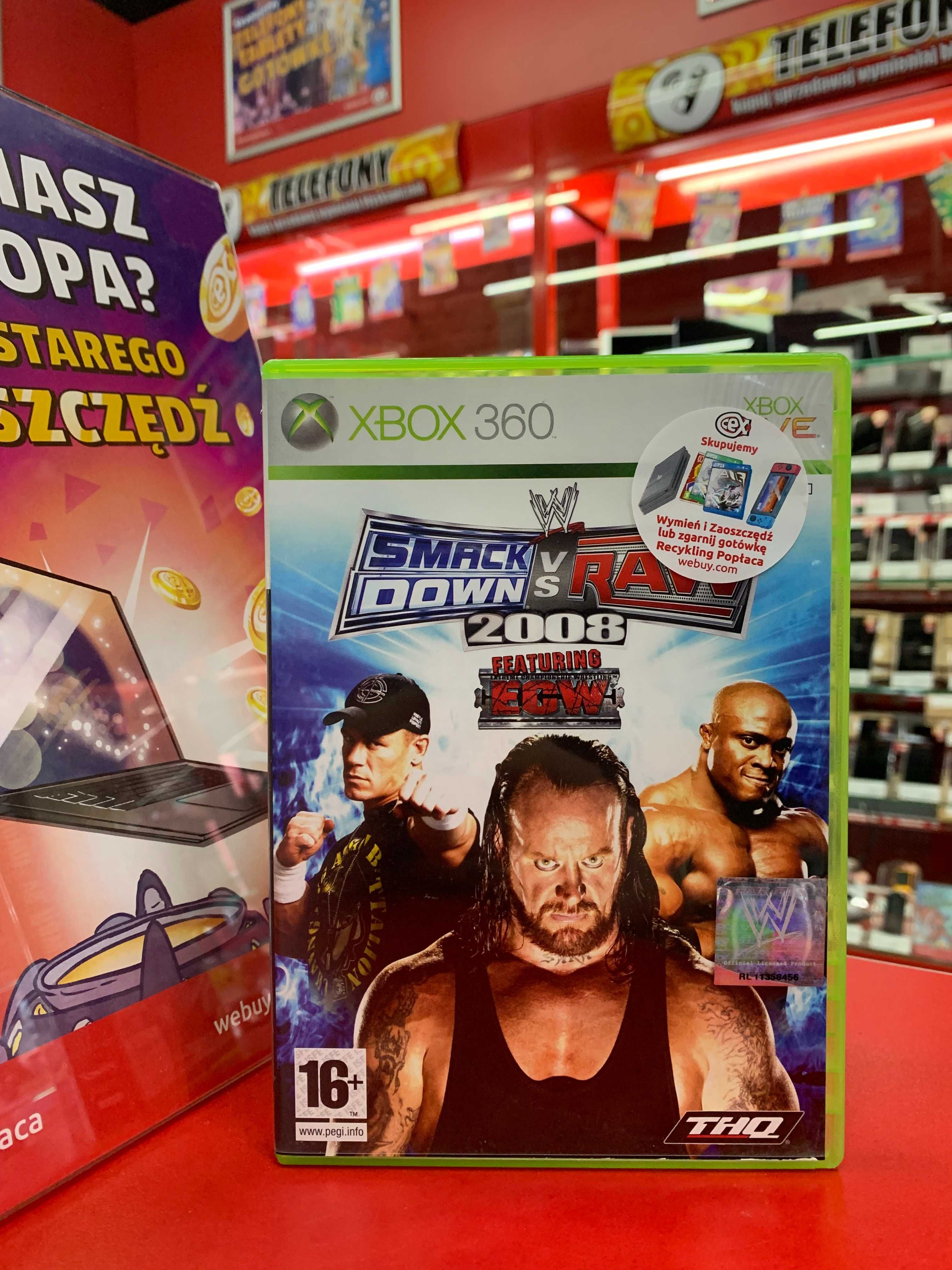 WWE SmackDown VS RAW 2008 (Xbox 360 Gry)(X360)
