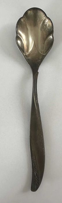 Łyżeczka do cukiernicy posrebrzana 15 cm wzór amerykański  Hefra 2