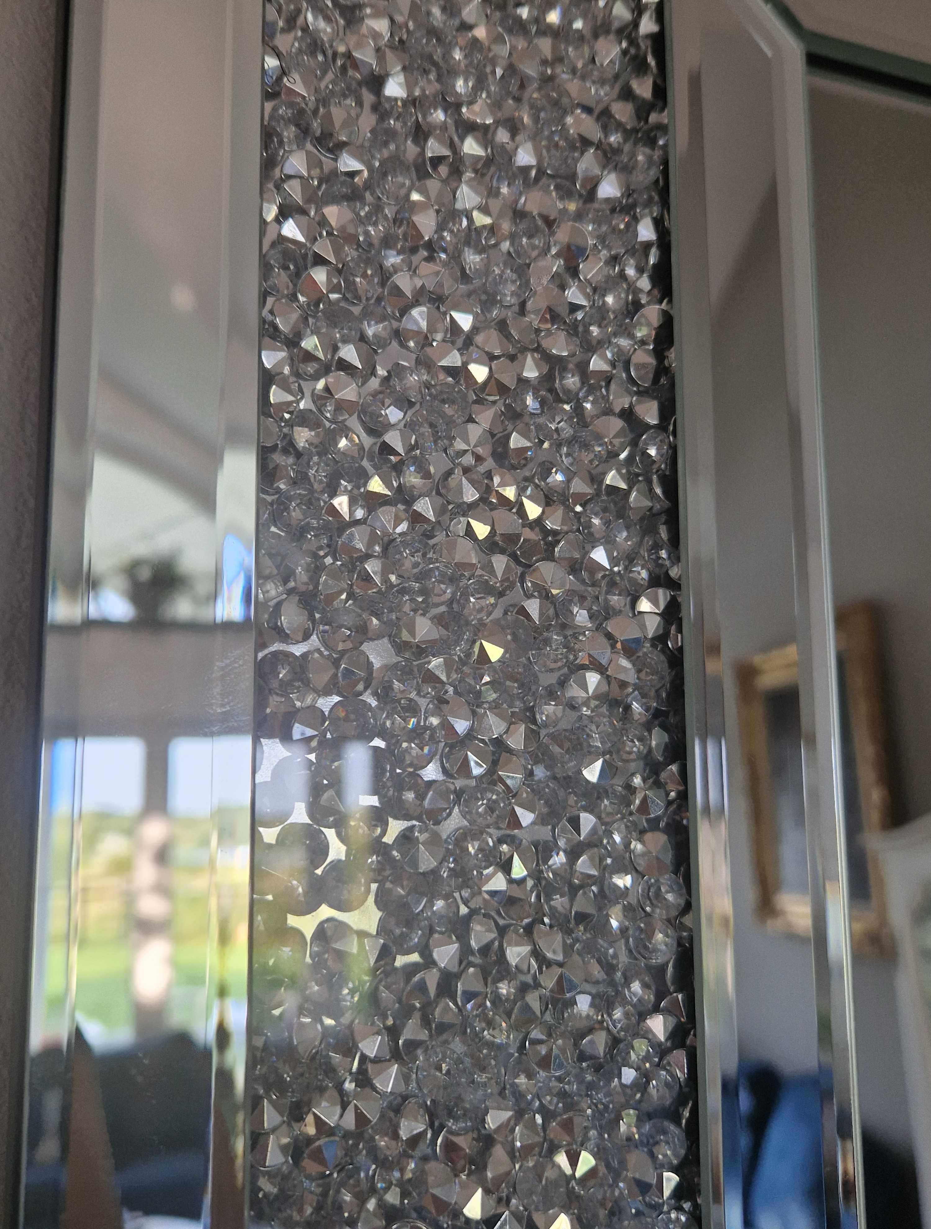 Lustro glamour 60x80 cm kryształowe crush diamond