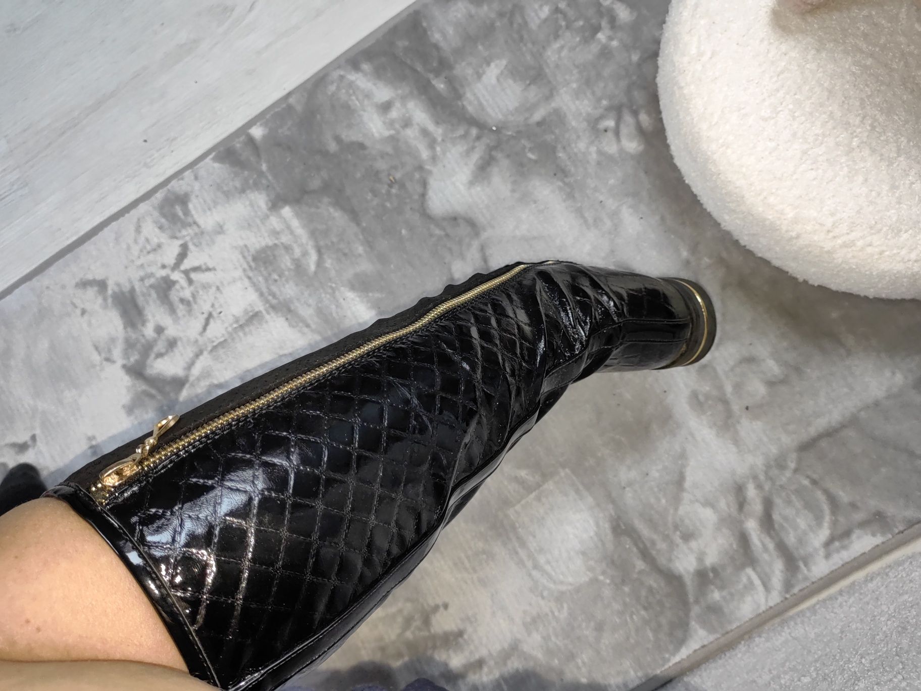 Buty przed kolano ażurowe rozmiar 38