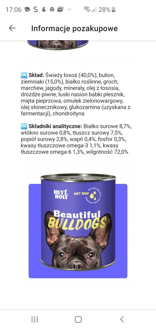 mokra karma dla psów