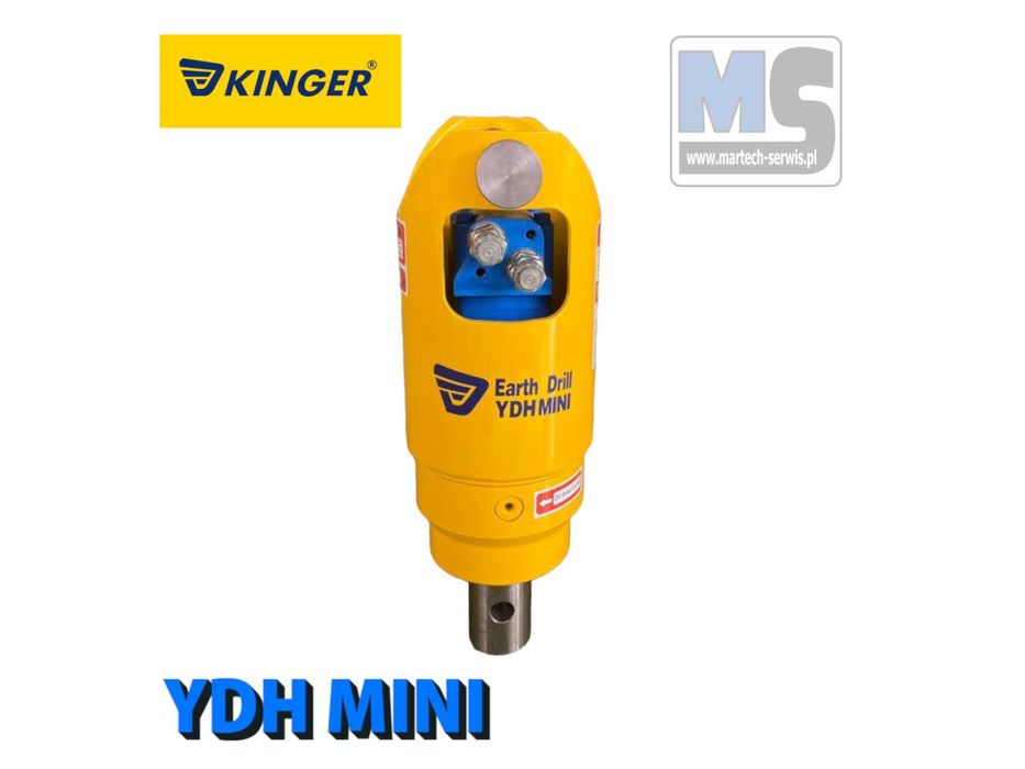 Wiertnica hydrauliczna do minikoparki KINGER YDH MINI 0,8-2t GW 2 lata