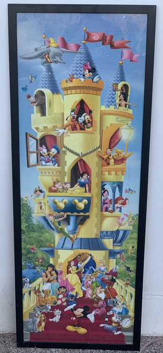 Vendo Quadro Puzzle Disney emoldurado personagens clássicos
