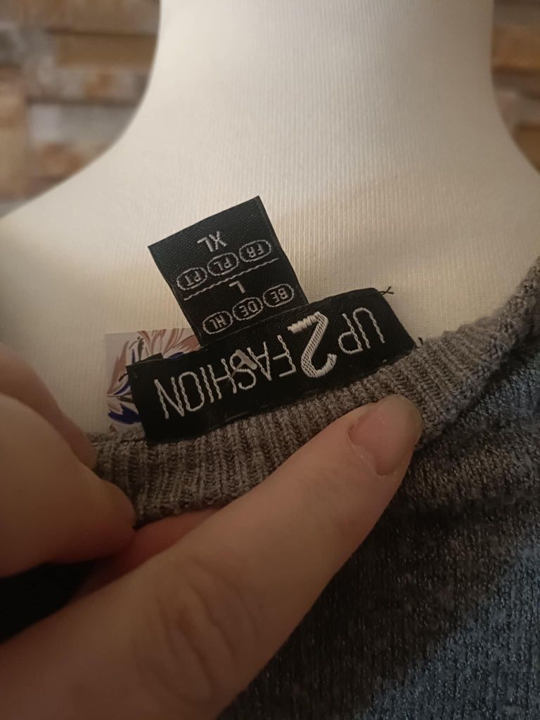 Zimowa dzianinowa  sukienka damska rozmiar xl