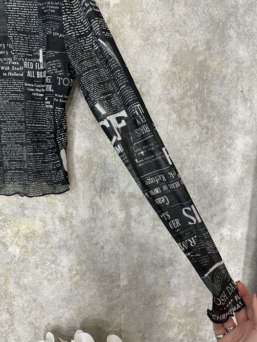 Напівпрозора кофтинка з назетним принтом