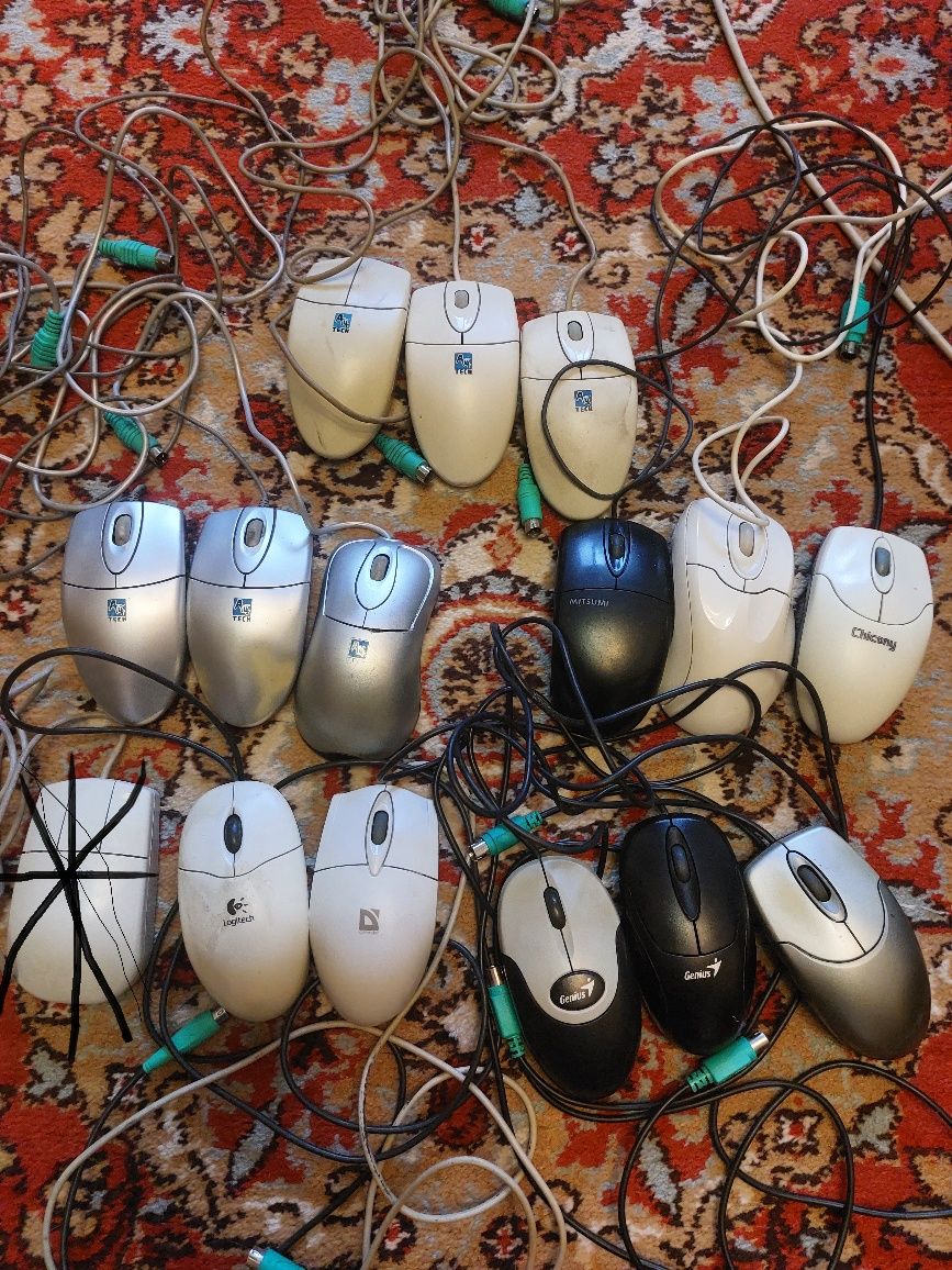 Мишки PC/2: A4TECH, Genius, Logitech, Defender, перевірені і робочі