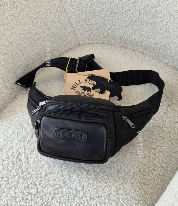 Кожаная сумка-бананка Hill Burry 3044. Германия. Шкіряна сумка