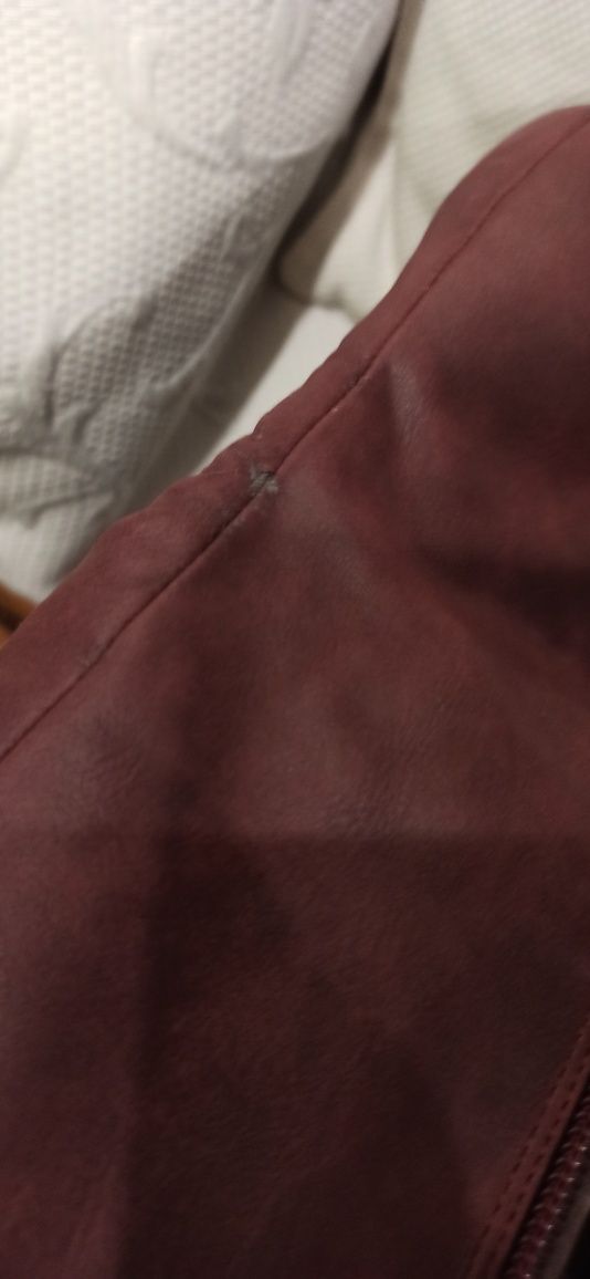 Kozaki damskie długie 41 bordo burgund