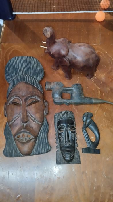 Conjunto Decoração Áfricana anos 50